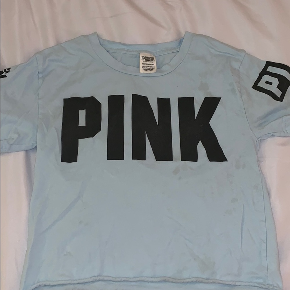 baby blue PINK crop top!